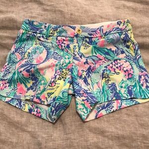 Lilly Pulitzer Callahan Shorts Mermaid’s Cove SZ 6